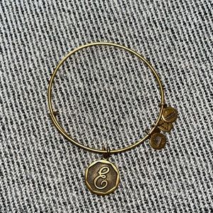 Alex and Ani Initial “E” Charm bracelet